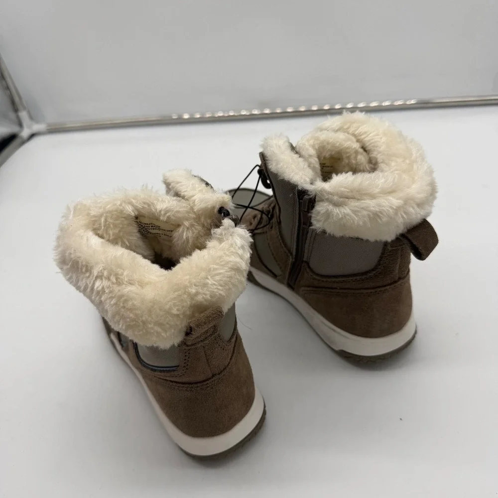 Weatherproof Vintage Chloe Tan Blue Faux Fur Winter Boots 1412964 Womens 6 M